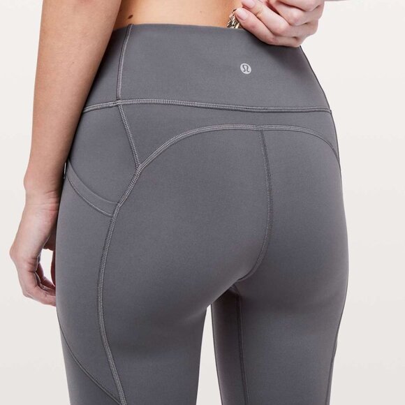 Lululemon All The Right Places Crop II 23" High Rise Gray - Size 4 - Picture 2 of 11